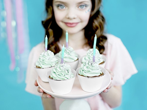 Geburtstagskerzen Ombre 6cm 20 STK. Geburtstag