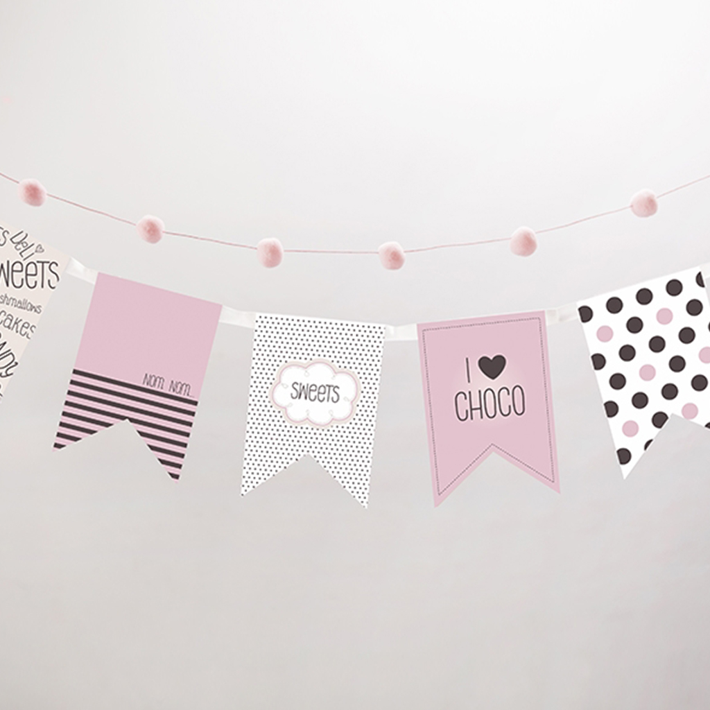 Girlande "Sweets Collection" Wimpel 1,8 m
