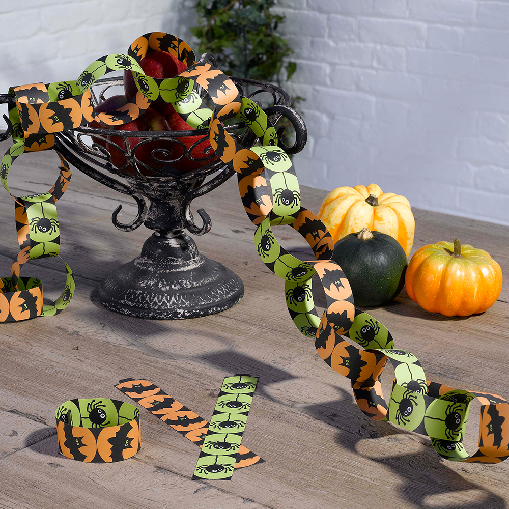 Girlande Papierstreifen "Hello Halloween" 3 m ABVERKAUF