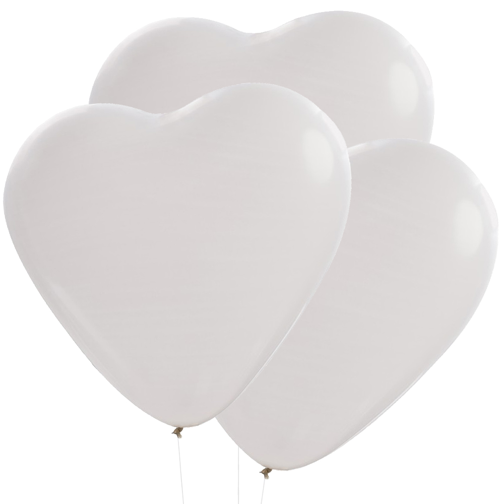 Herzballons XXL Ø 90 cm "Beautiful Botanics" (3 Stück)