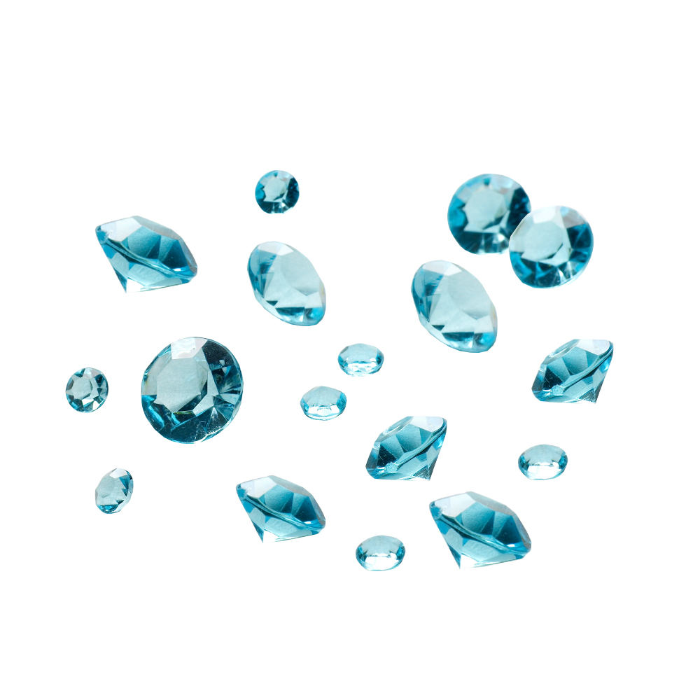 Acryl Diamant Ø 5,10,12 mm (ca. 100 g) türkis ABVERKAUF