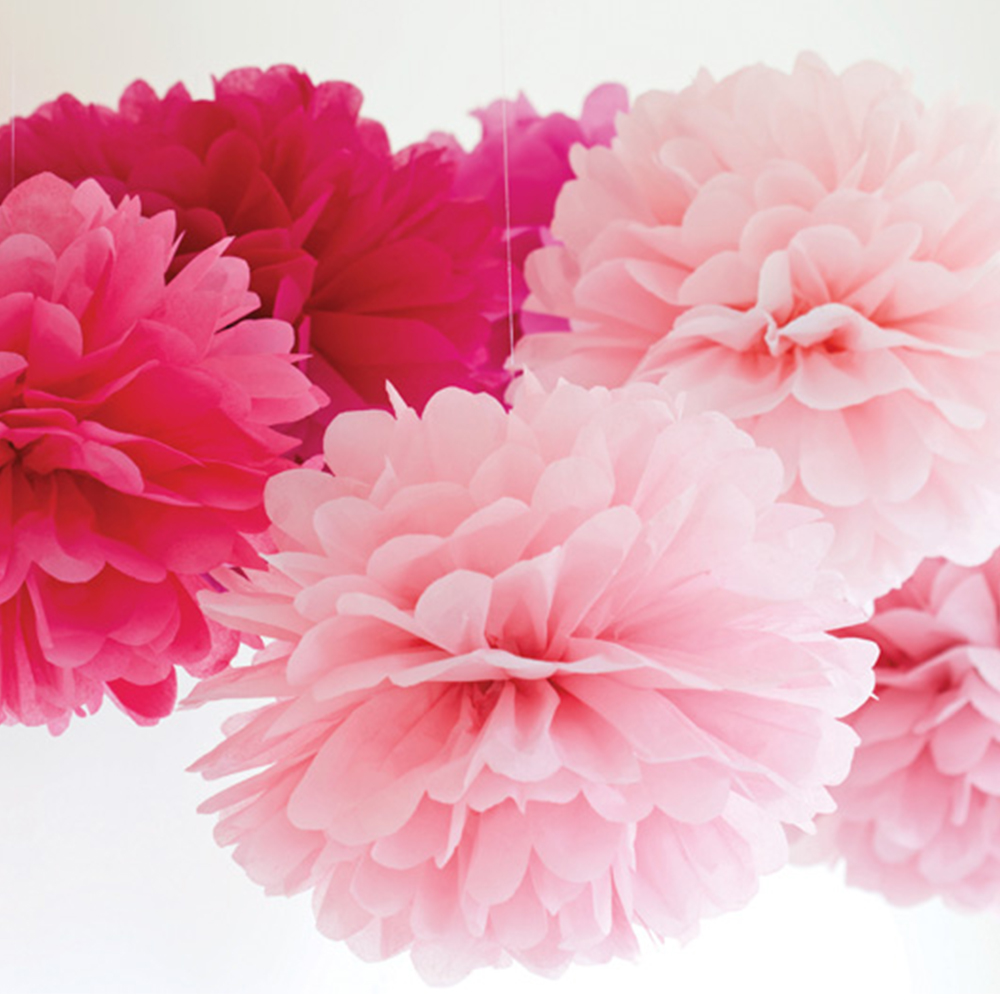 Pom Poms "Papier Colour" Ø 25 apfelgrün