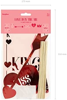 Photo Booth Set Valentines 7 Stk.