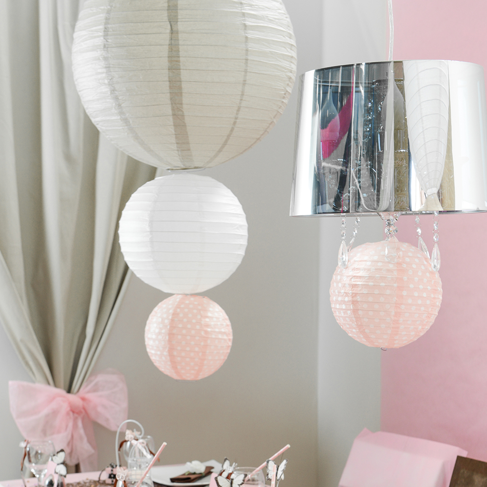 Laternen Colour Ø 30 cm (2 Stück) rosa