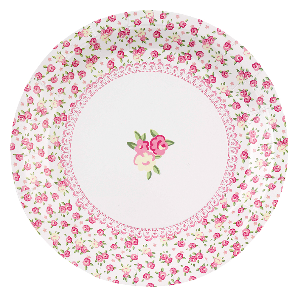 Partygeschirr "Frills & Spills" Pappteller (8 Stück) SALE