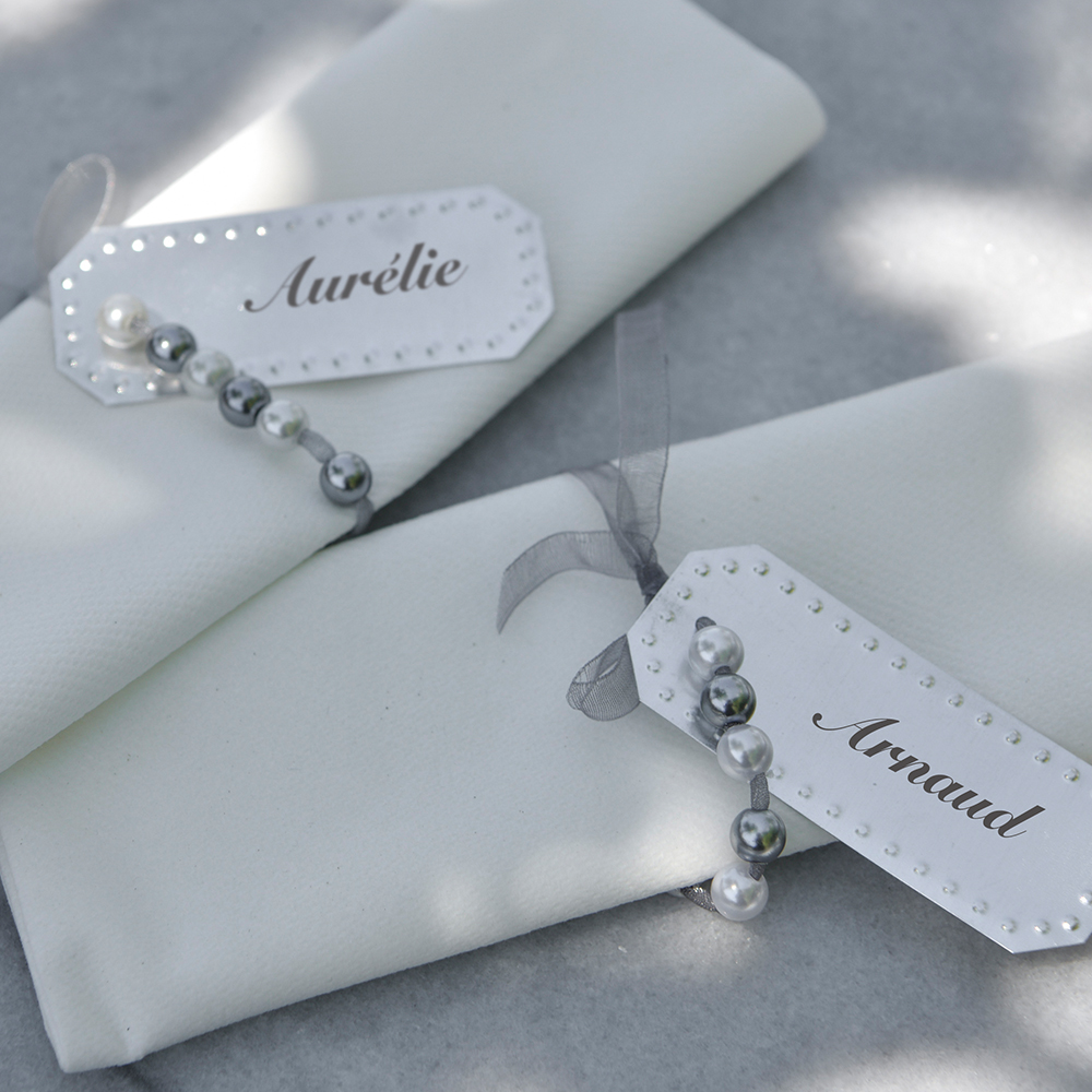 Perlen "Wachsperlen" 8 mm (50 Stück) grau