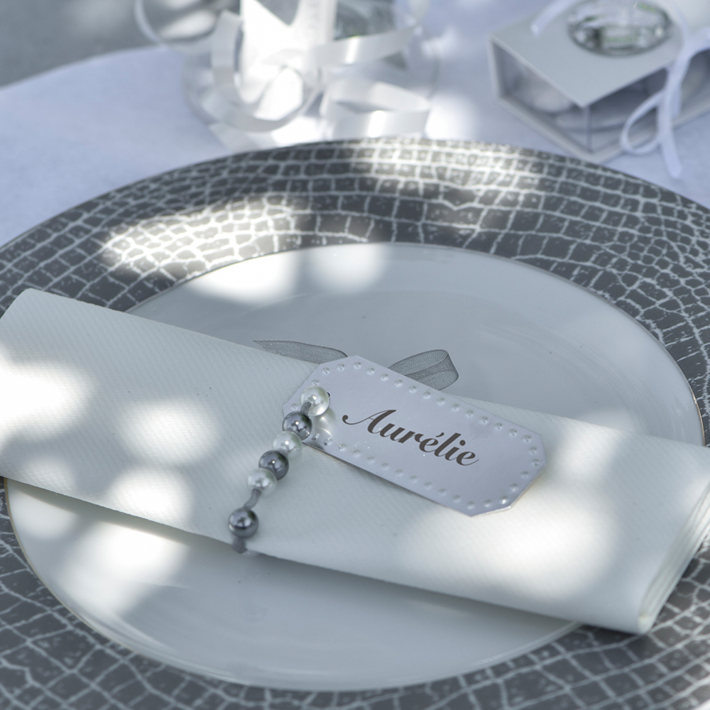 Perlen "Wachsperlen" 8 mm (50 Stück) grau