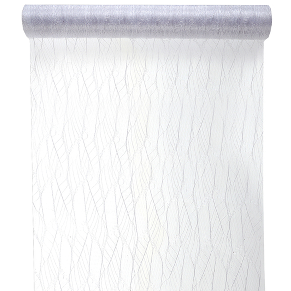 Tischläufer "Tüll" Blatt 30 cm x 5 m ABVERKAUF