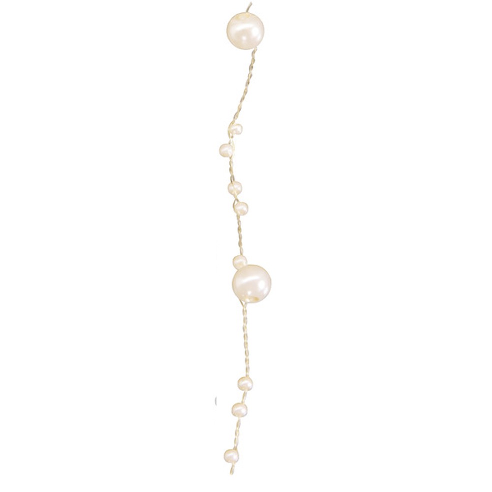 Dekoband Perlen 8 mm x 5 m-fuchsia