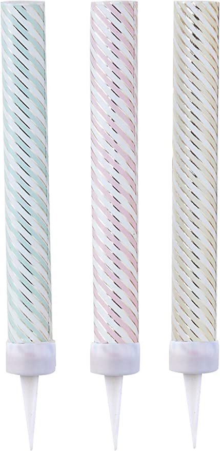 Kuchen Fontänen 3 Stück Pastel, Gold Mix