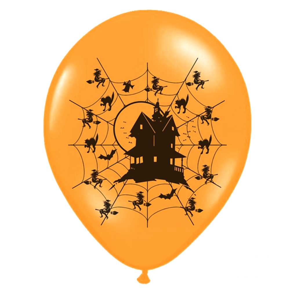Luftballos Halloween "Spinnennetz" 30 cm (6 Stück) SALE