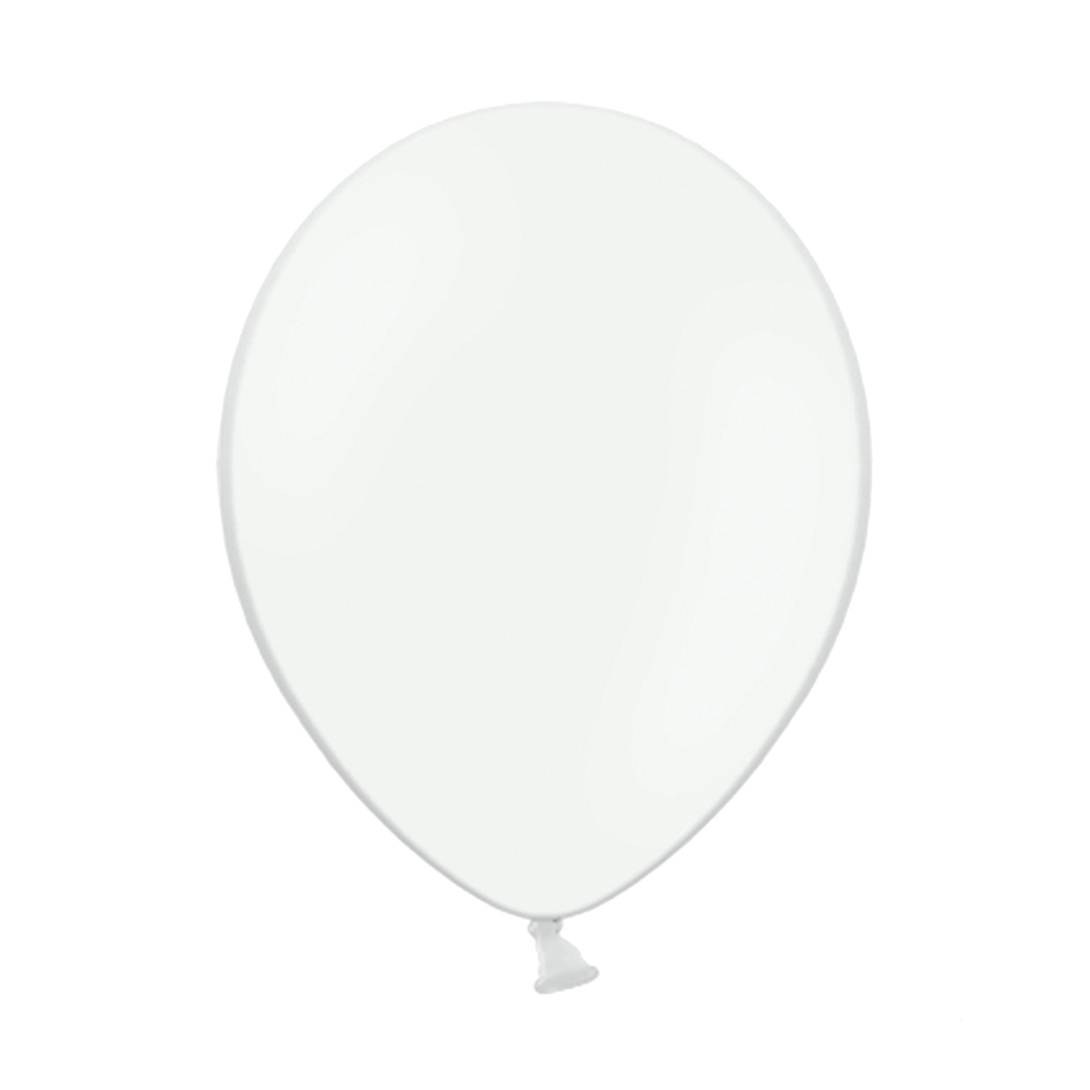 Latexballons "Pastell" Ø 23 cm (50 Stück) weiß