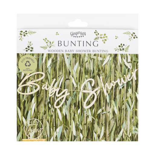 Girlande "Baby Shower" Holz 2m