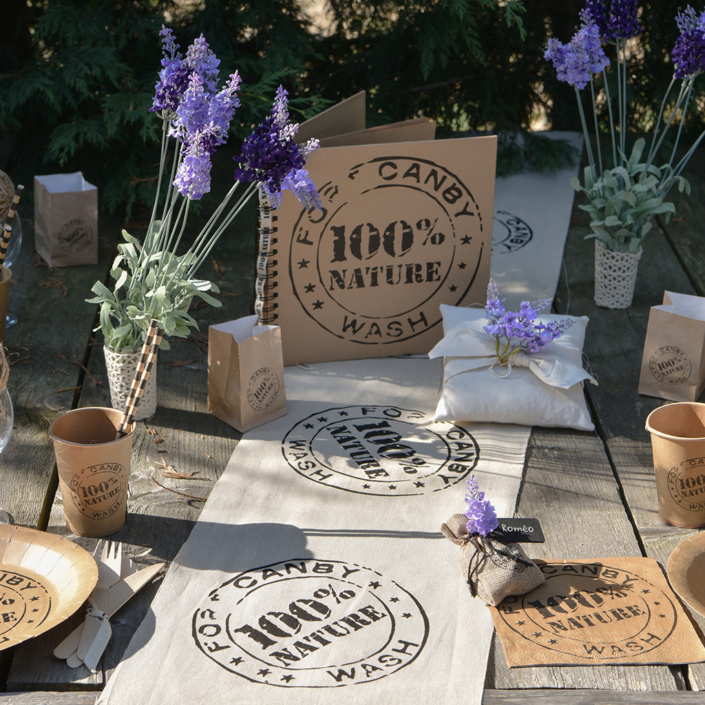 Tischläufer "100% Nature" 29 cm x 3 m Abverkauf