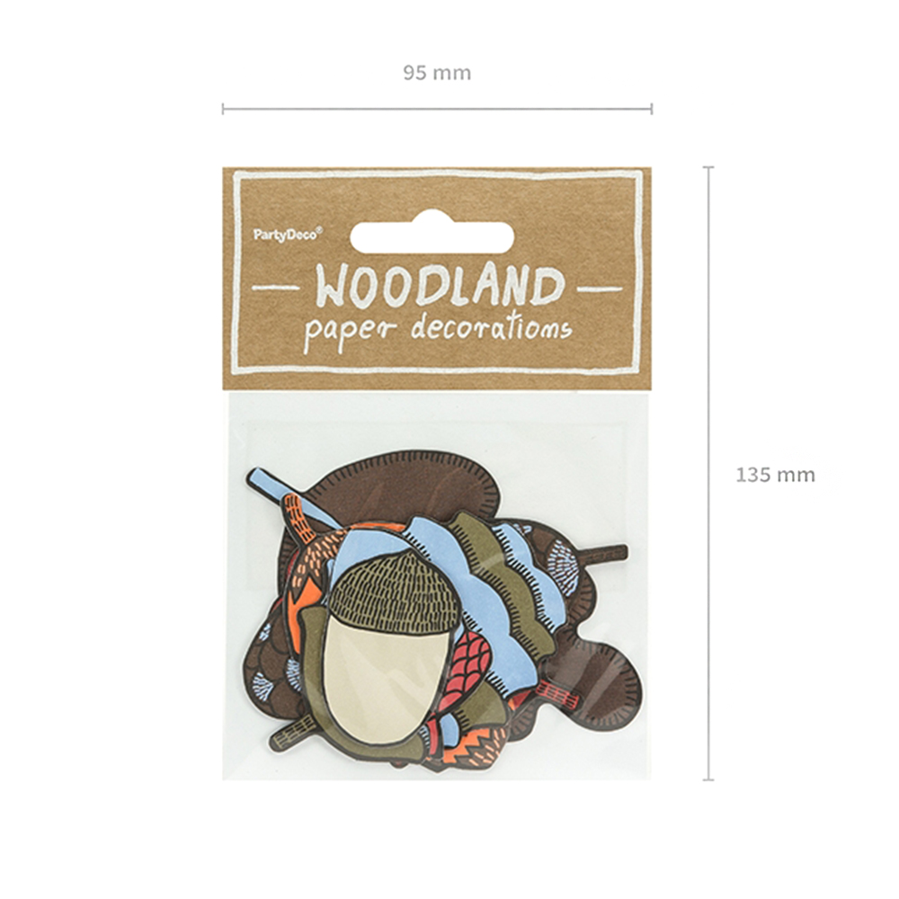 Papierdekoration Wald "Woodland" (7 Stück) ABVERKAUF