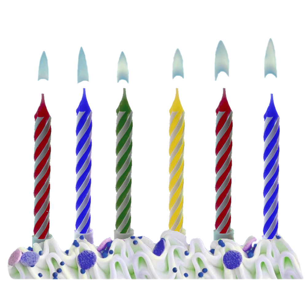 Geburtstagskerzen "Color Mix" (10 Stück)