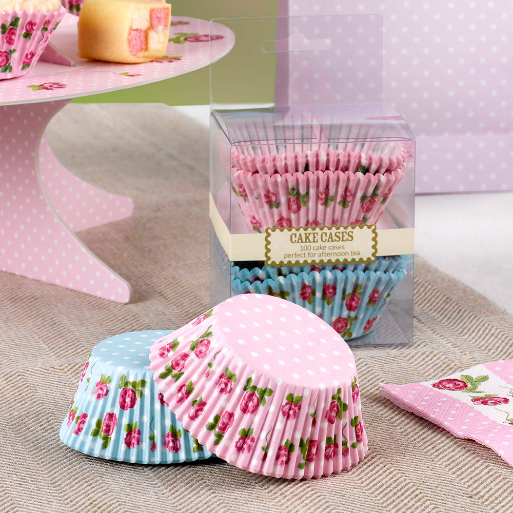 Cupcake "Vintage Rose " (100 Stück) ABVERKAUF