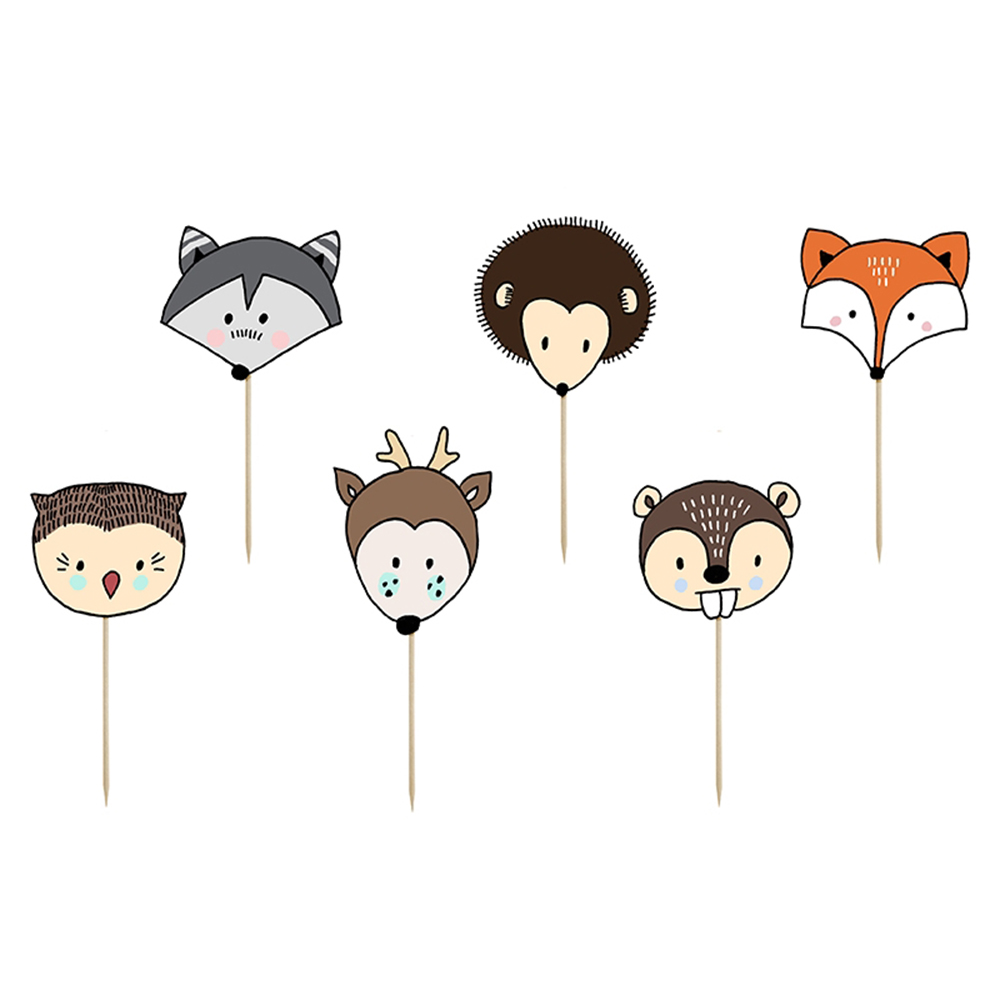 Cupcake-Deko-Set "Woodland" (12 tlg.)