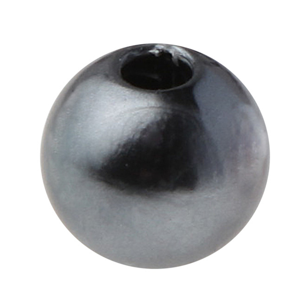 Perlen "Wachsperlen" 8 mm (50 Stück) grau