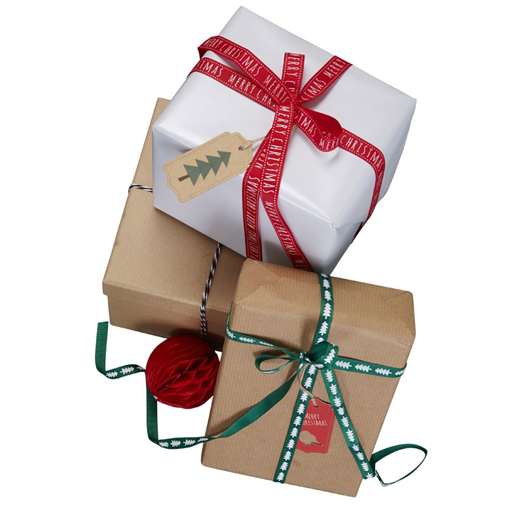 Geschenkanhänger "Christmas Patterns" (9 Stück) ABVERKAUF