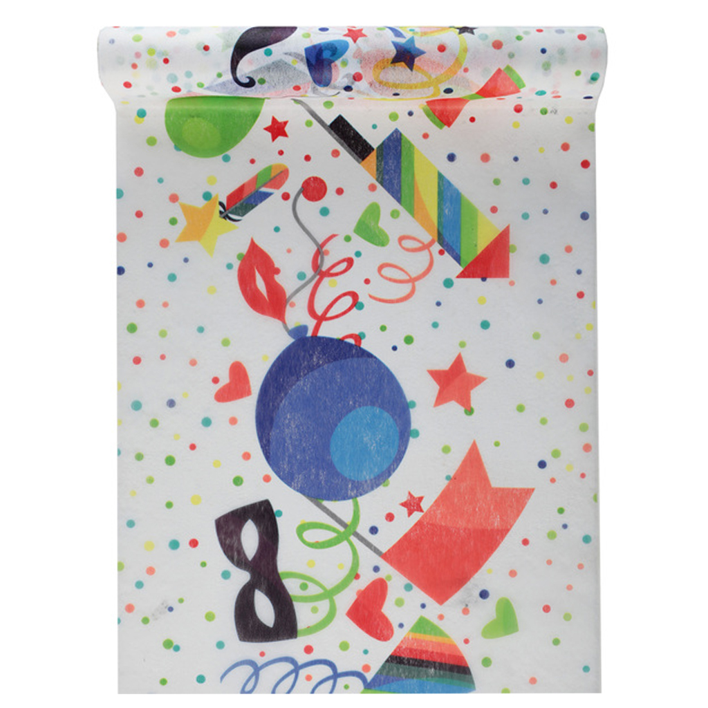 Tischläufer Party bunt "Harlequin" 30 cm x 5 m