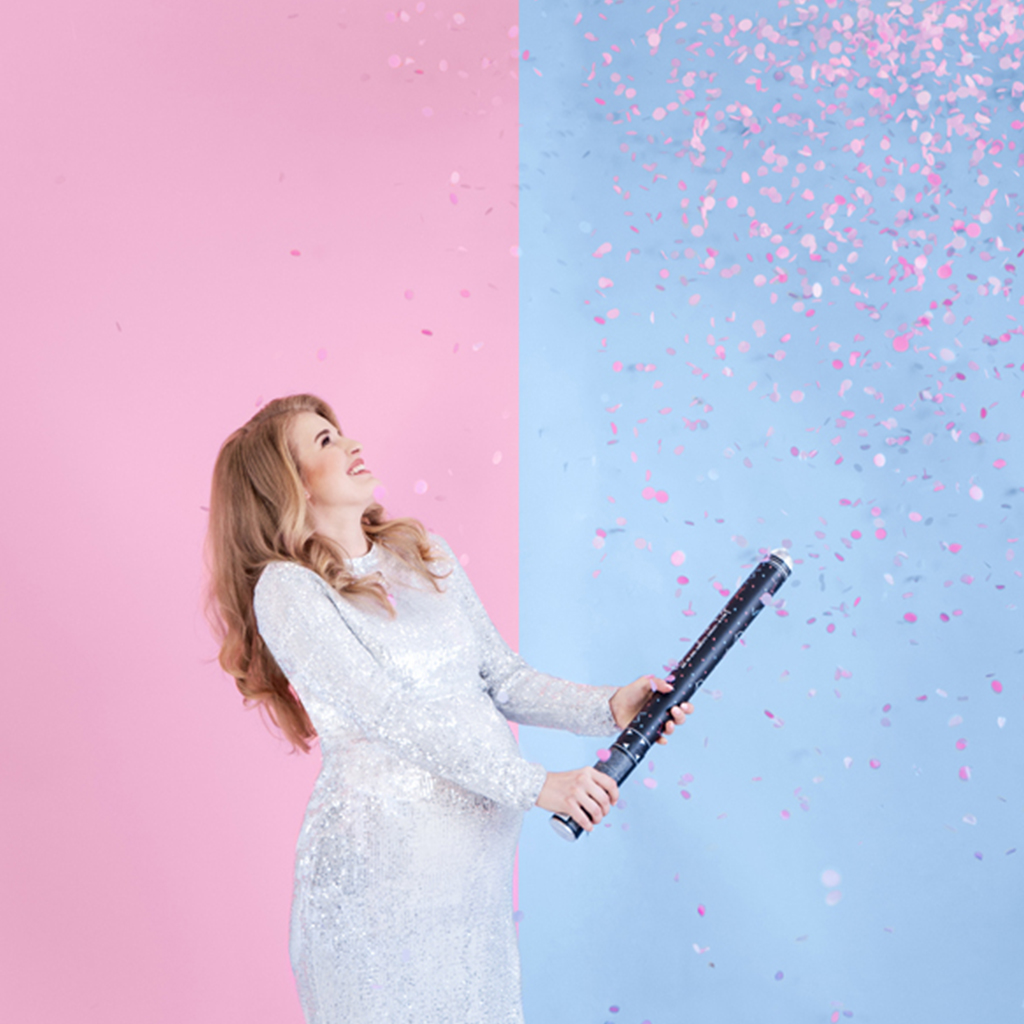 Konfetti Kanone Mädchen "Ready to Pop" 60 cm