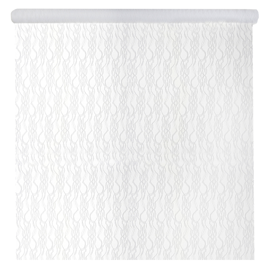 Tischläufer "Spitze" Blume Weiß 120 cm x 5 m