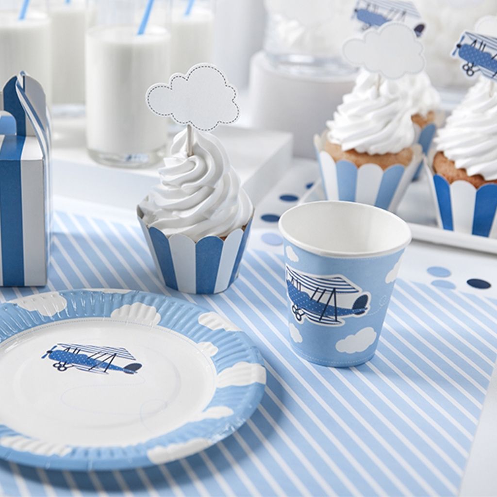 Platzdeckchen "Little Plane" (6 Stück)