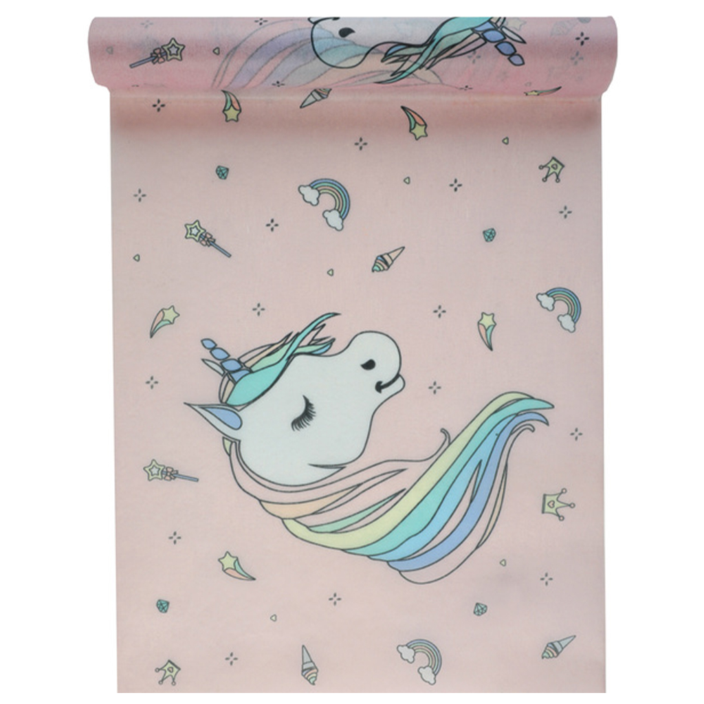 Tischläufer Einhorn bunt "Unicorn" 30 cm x 5 m