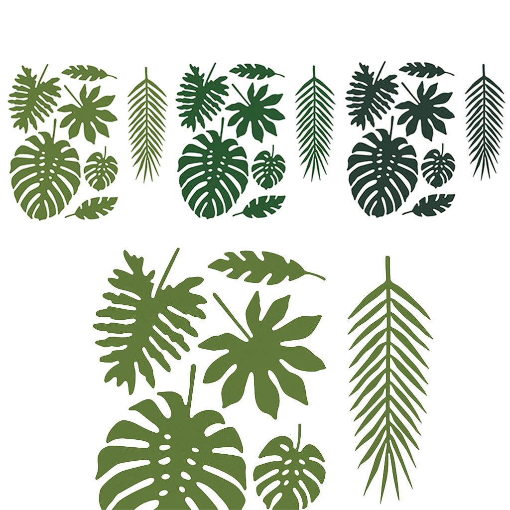 Tischdekoration "Flamingos" Blätter (21 Stück)