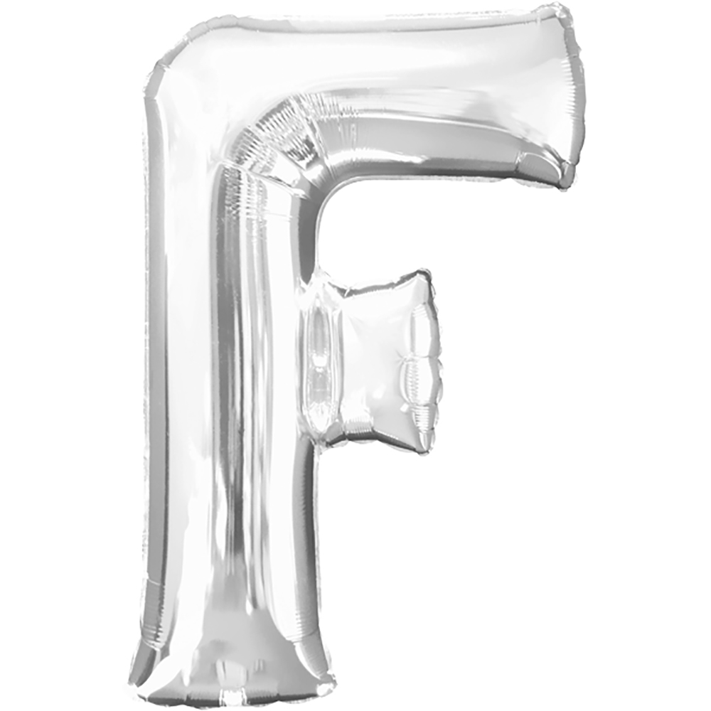 Folienballon Buchstabe XXL "T" silber 85 cm
