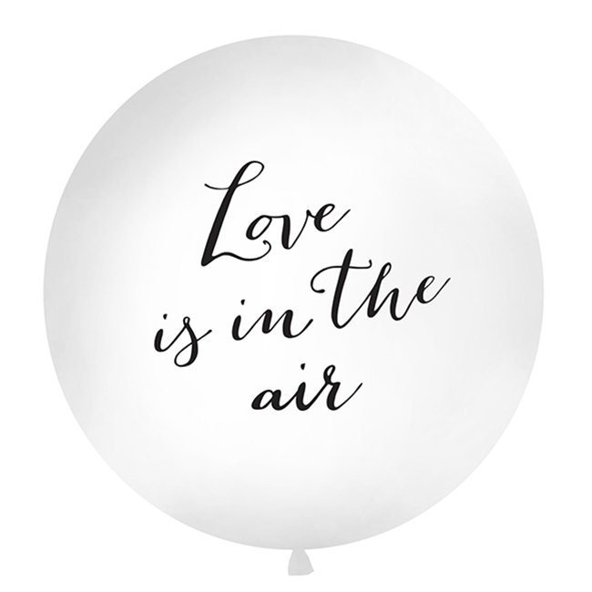 Riesenballon XXL "Love is in the Air" Ø 1 m
