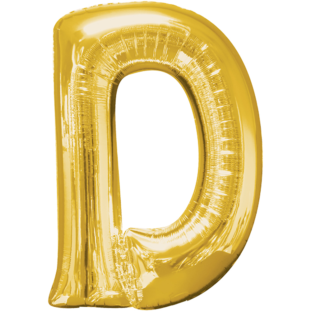 Folienballon Buchstabe "&" gold 40 cm