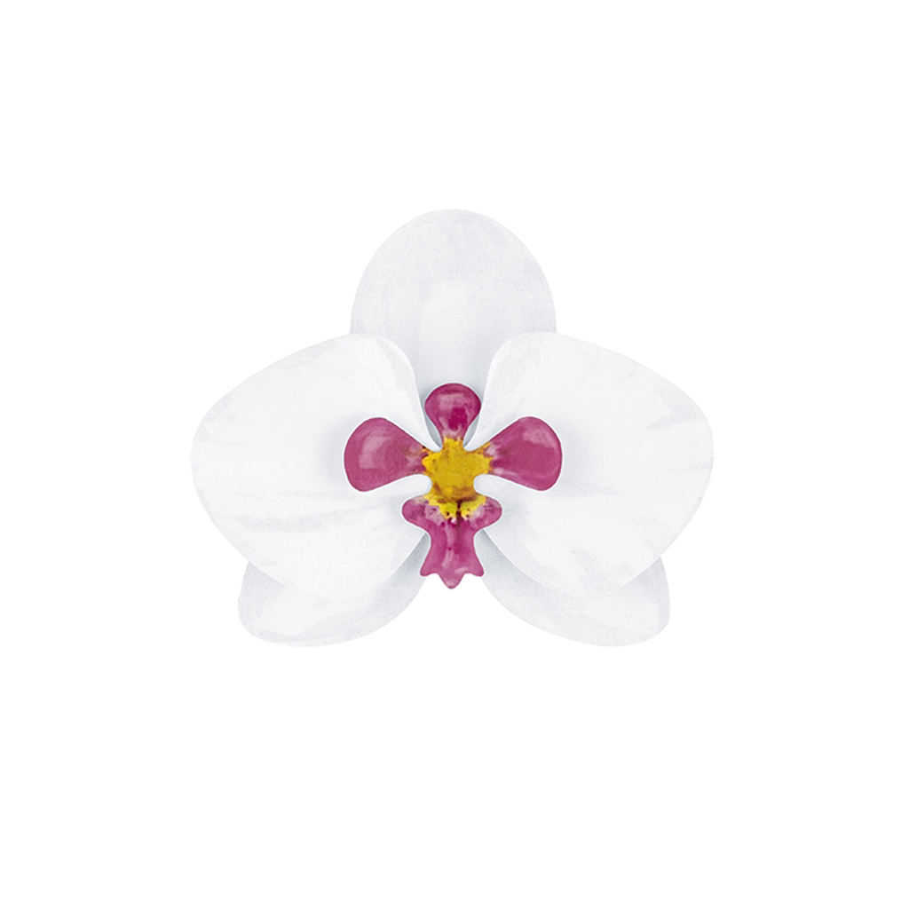 Papierblumen "Flamingos" Orchideen (6 Stück)