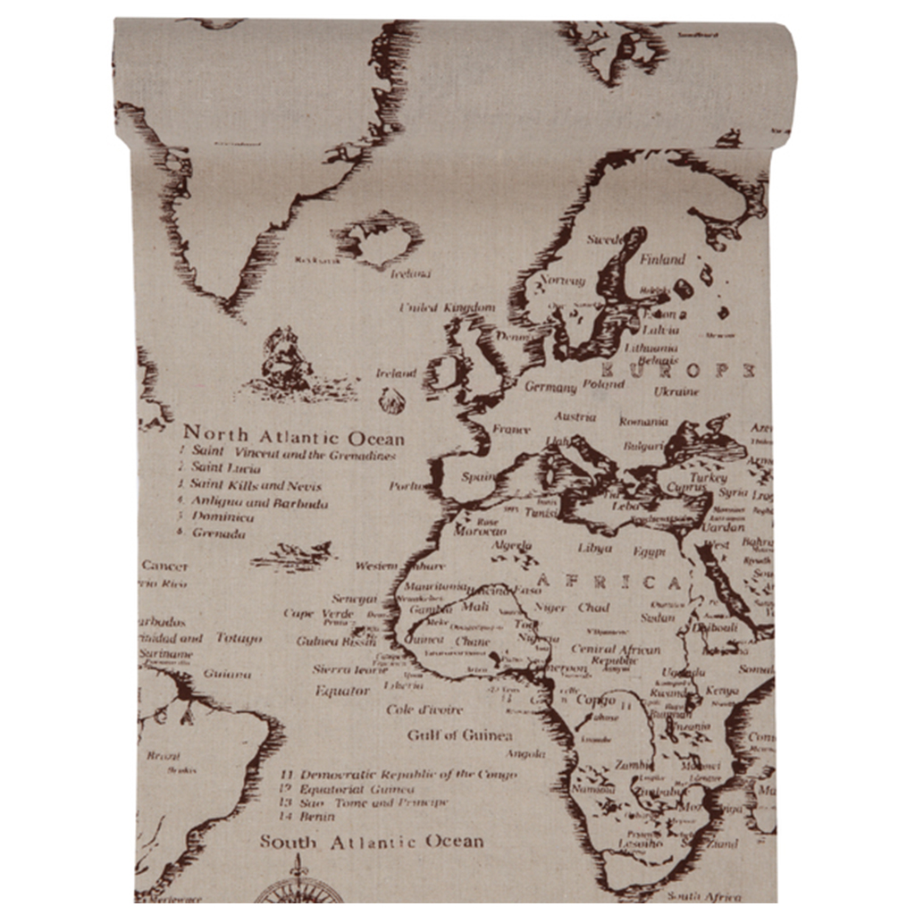 Tischläufer "Karte" 28 cm x 3 m