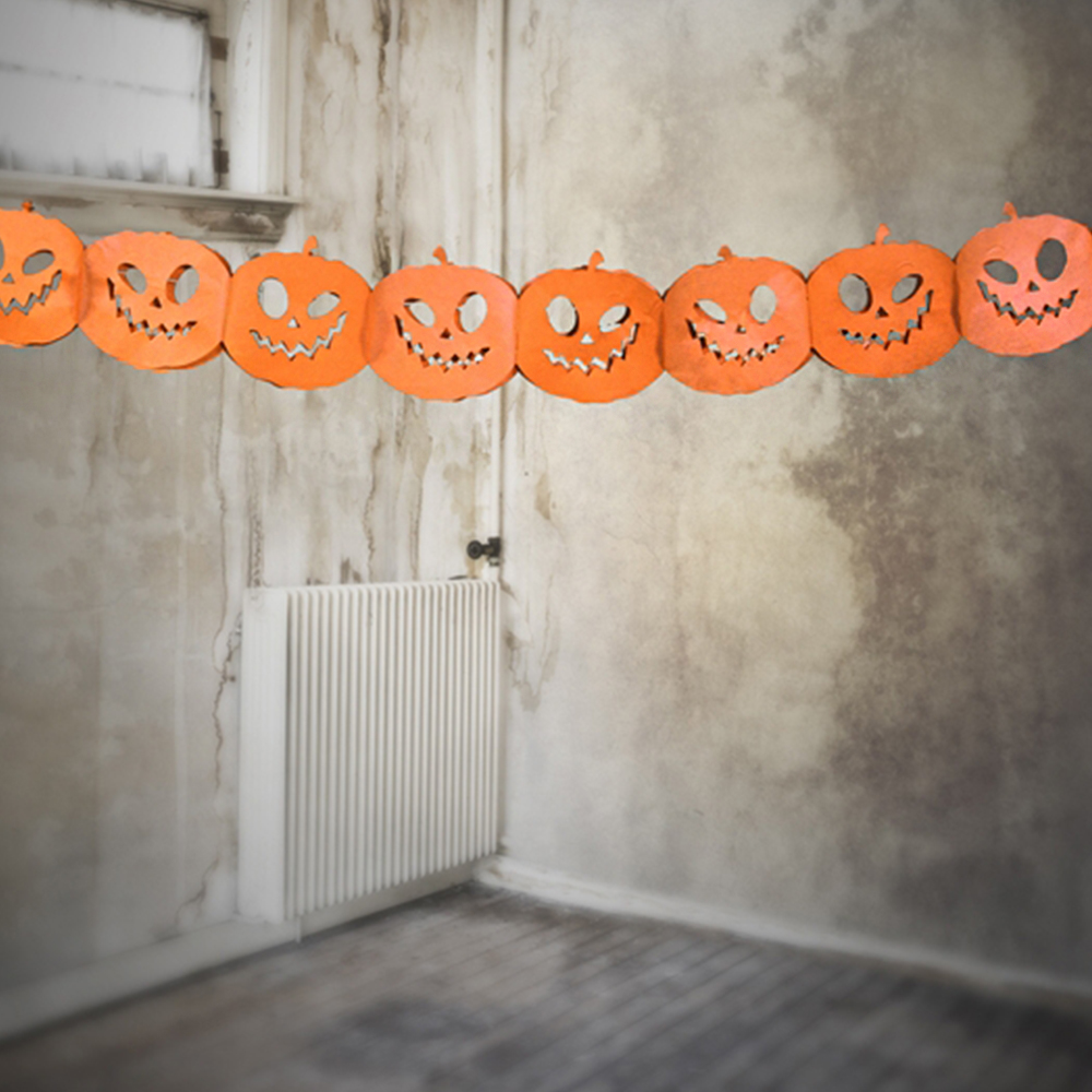 Girlande Halloween "Kürbisse" 3 m ABVERKAUF