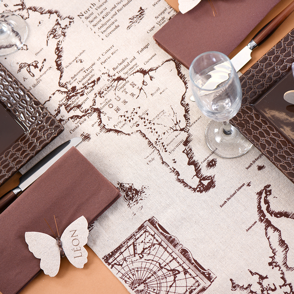Tischläufer "Karte" 28 cm x 3 m
