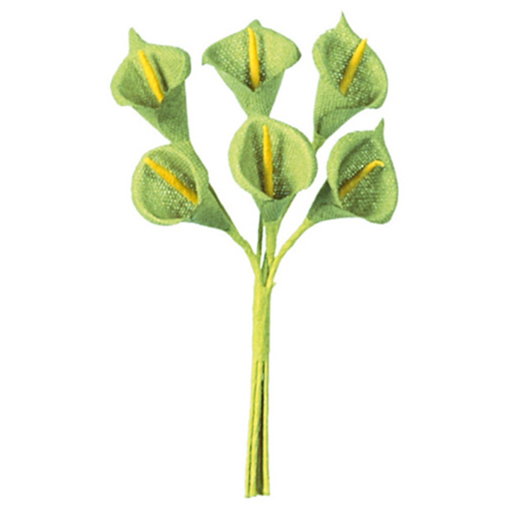 Dekoblüten Calla 7 cm (24 Stück)-braun