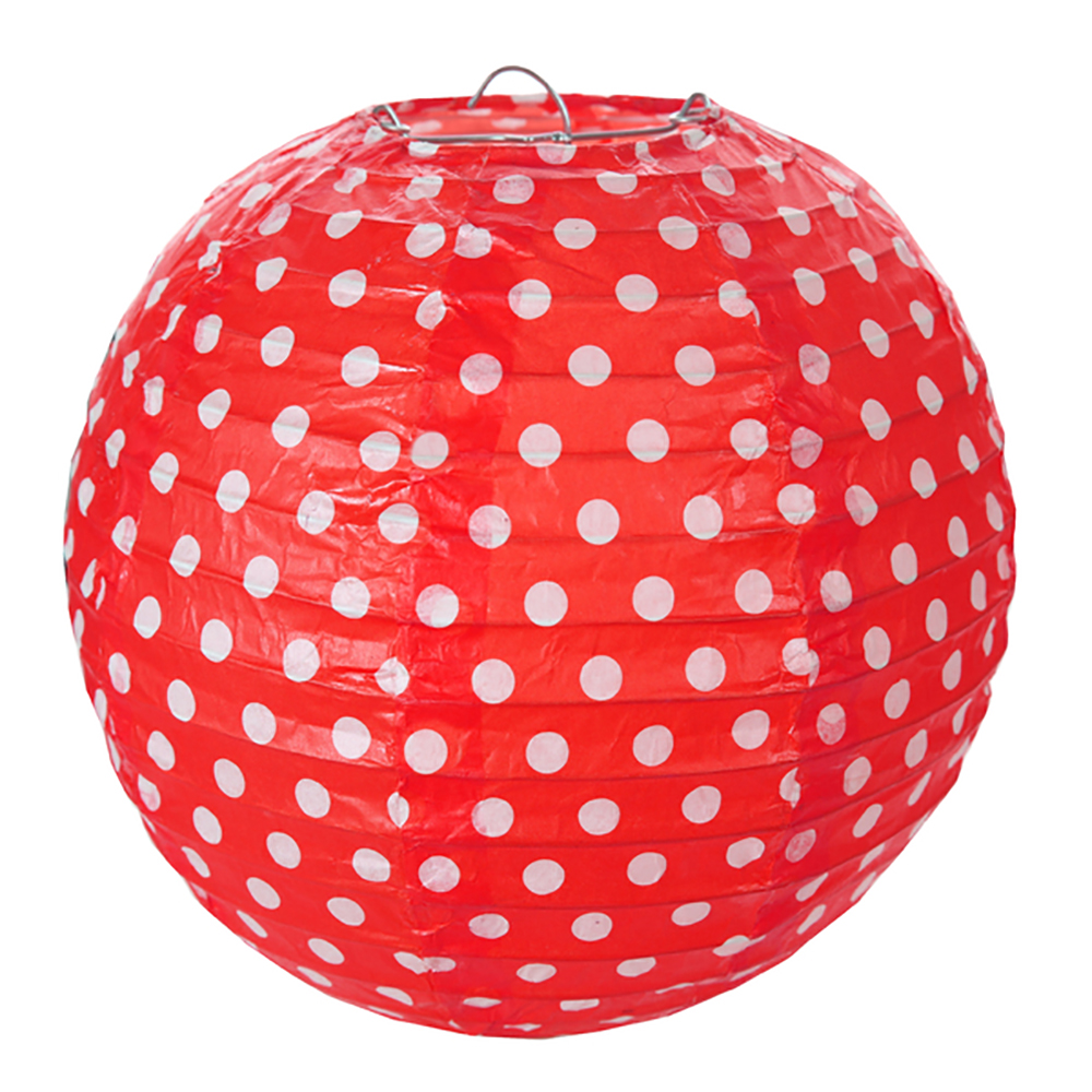 Laternen Dots Ø 20 cm (2 Stück) rosa