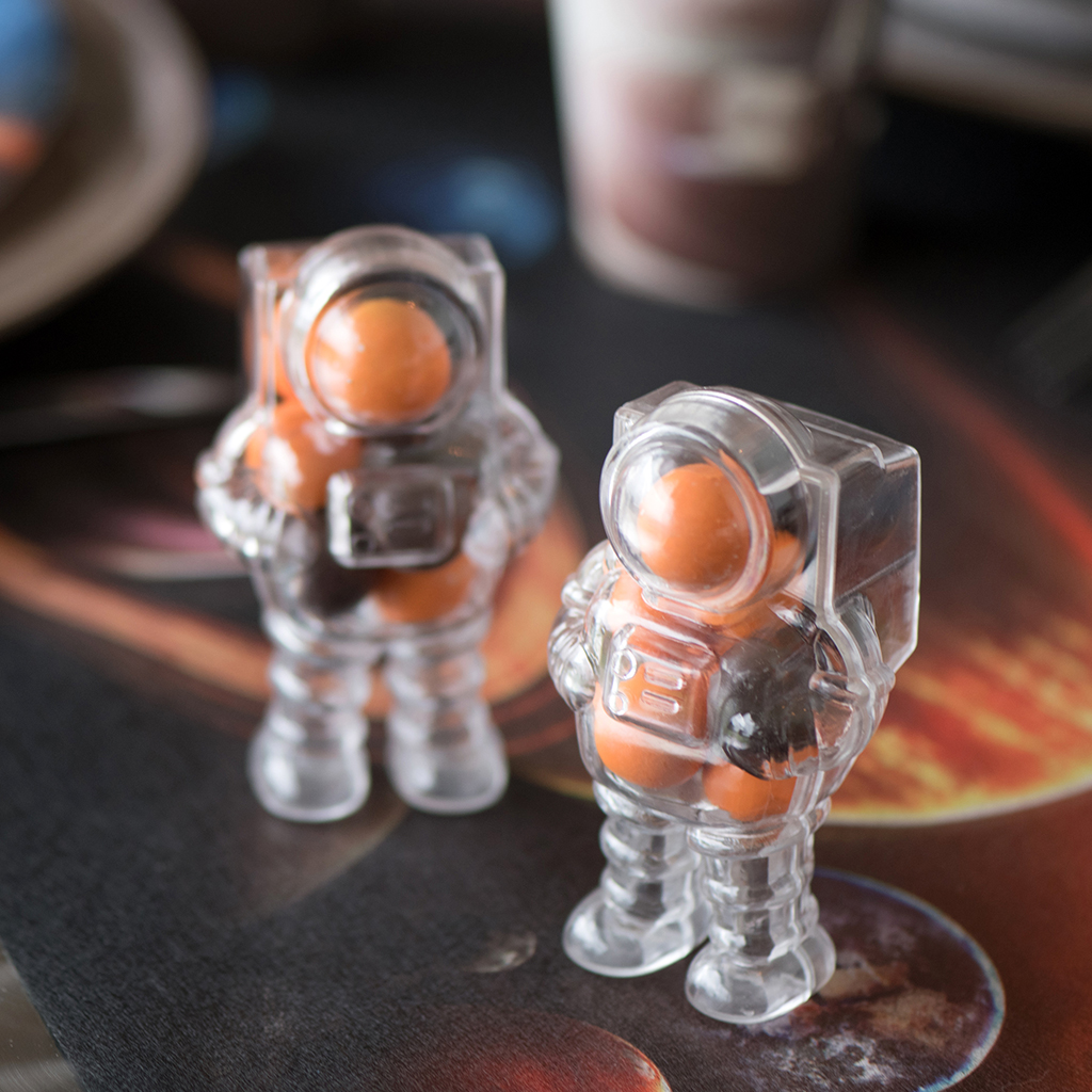 Acryl "Astronaut" transparent 4 x 4 x 10 cm (2 Stück) SALE