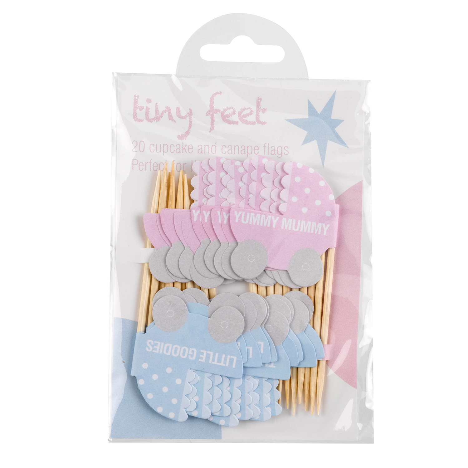 Canapé Picks "Tiny Feet" (20 Stück) ABVERKAUF