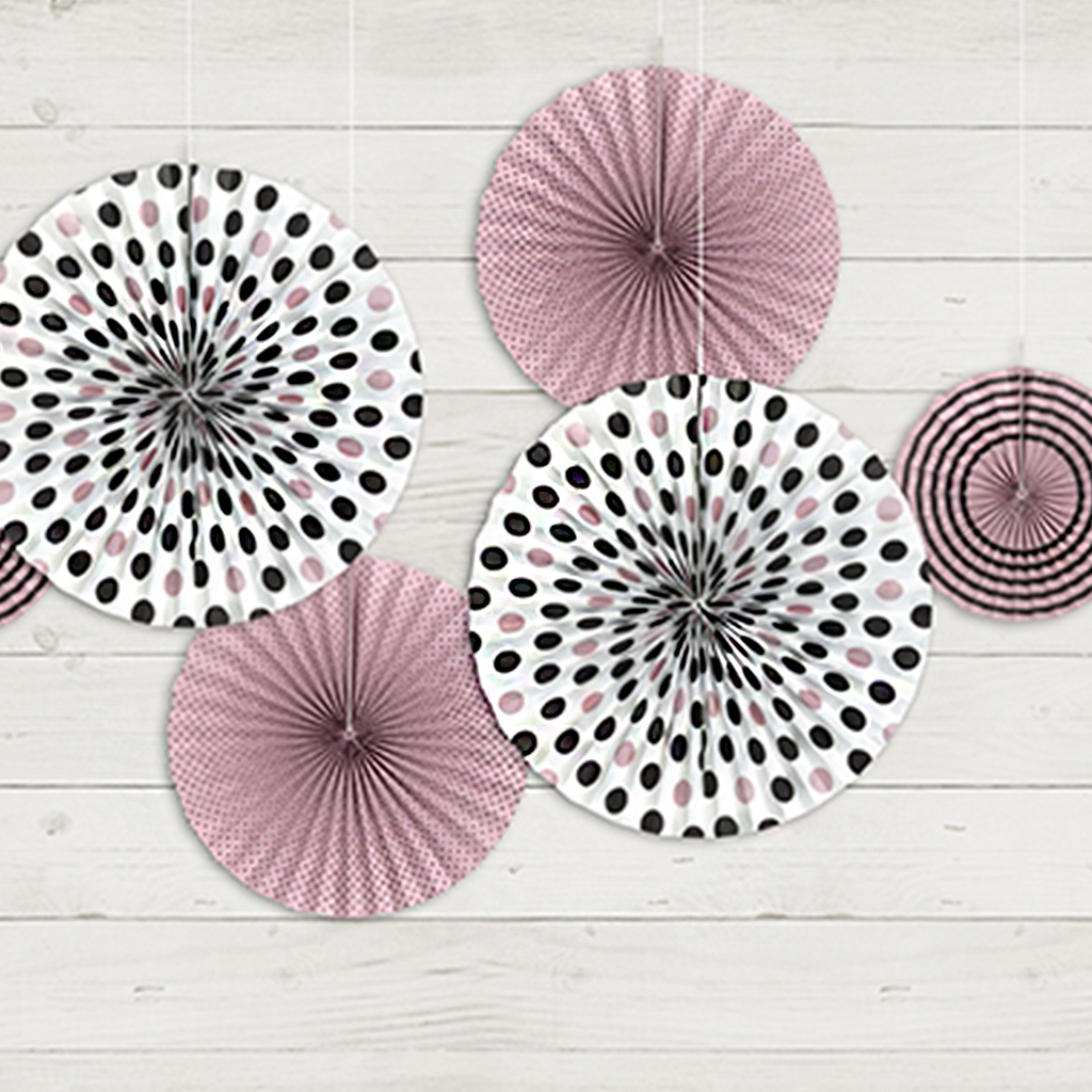 Fächer Rosetten "Sweets Collection" (3 Stück)