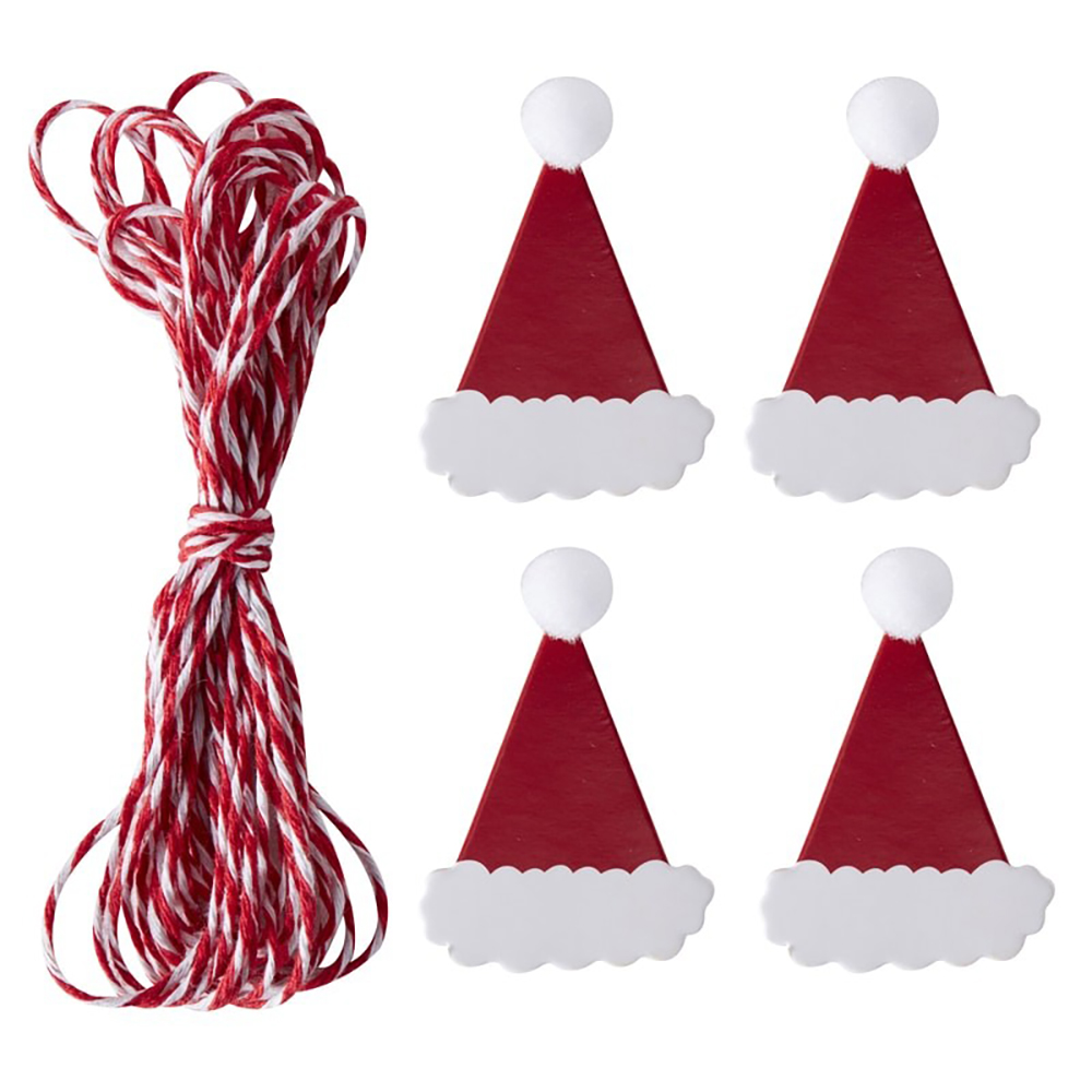 Dekoklammer "Santa & Friends" Weihnachtsmütze (16 Stk) SALE