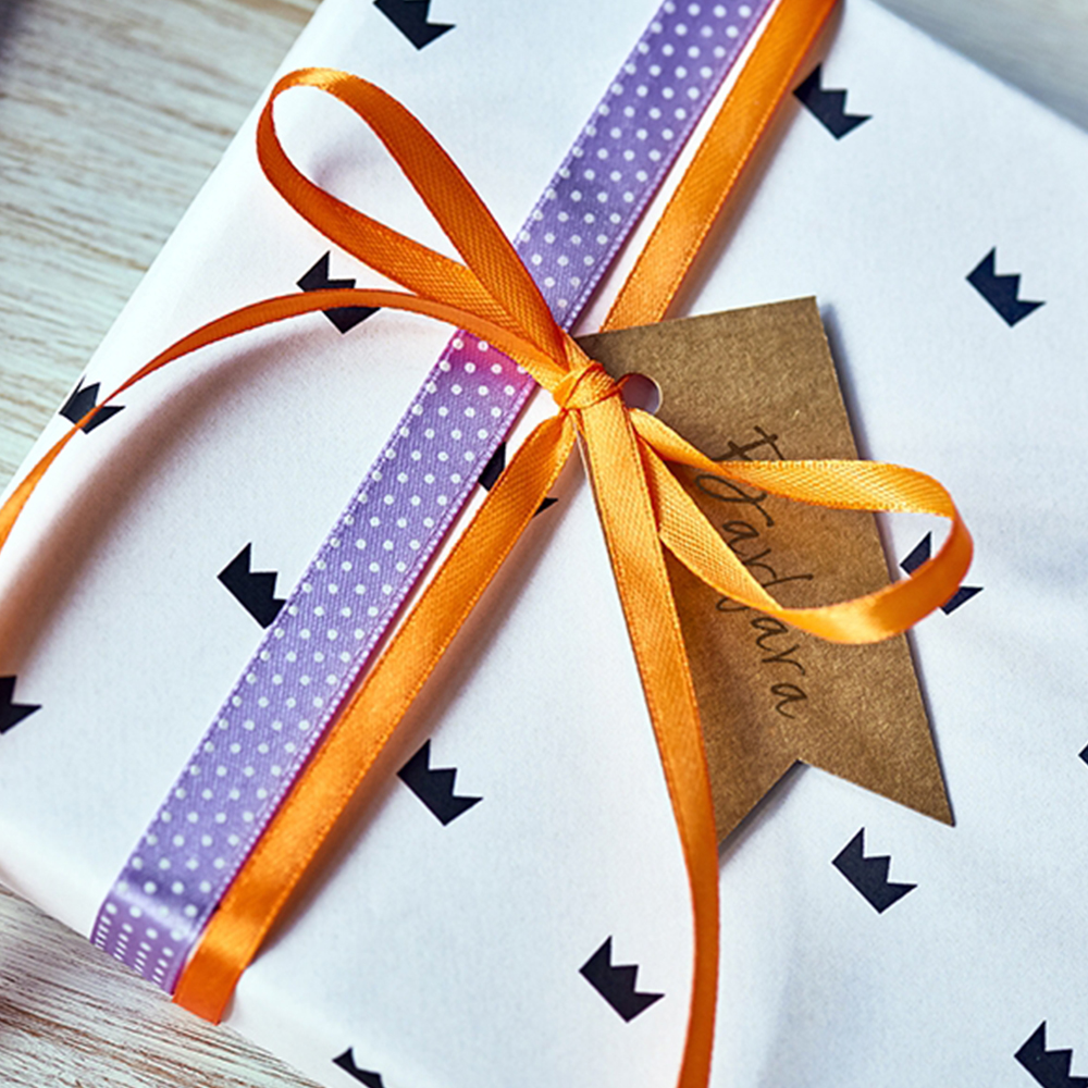 Geschenkanhänger "Woodland" (6 Stk.) schwarz