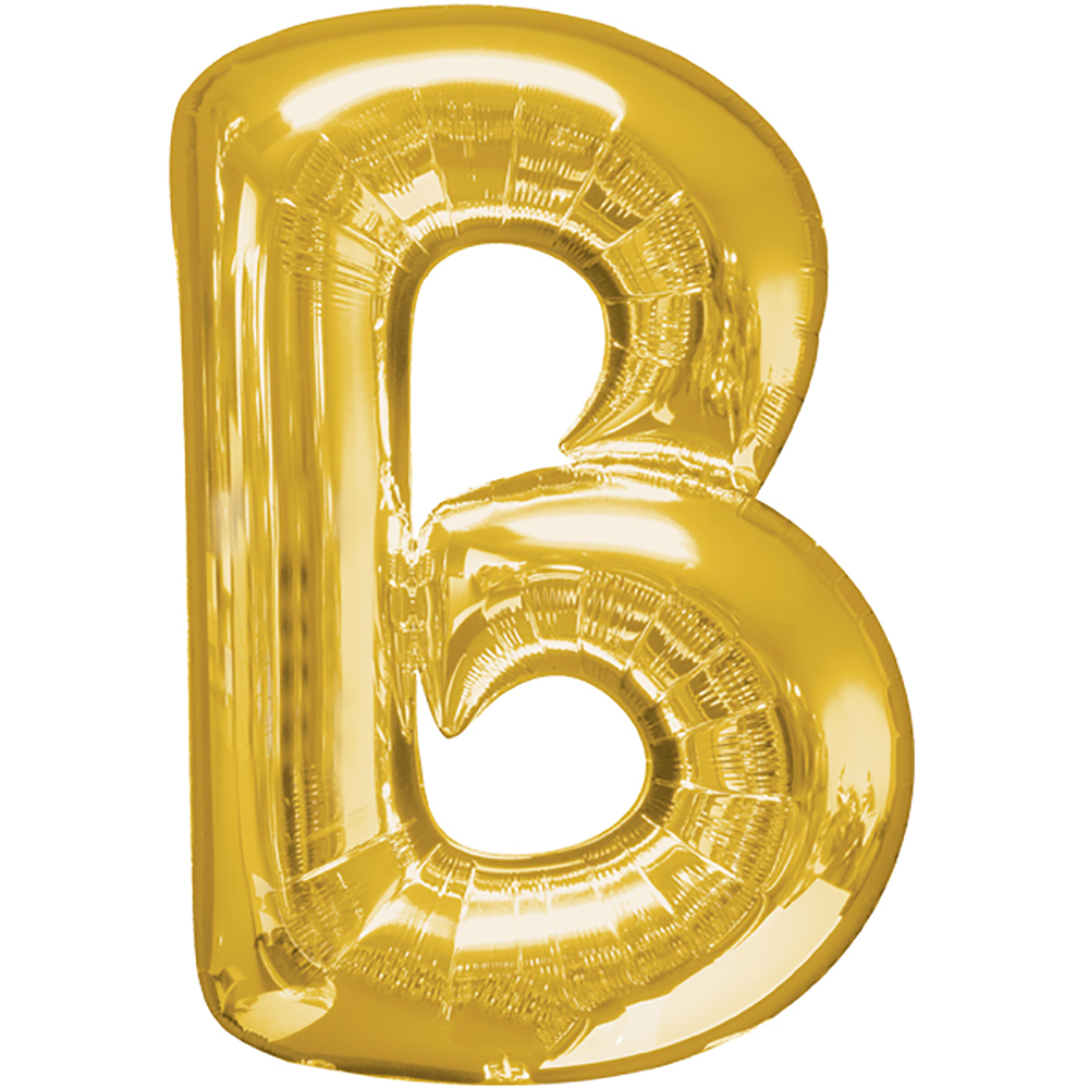 Folienballon Buchstabe "&" gold 40 cm