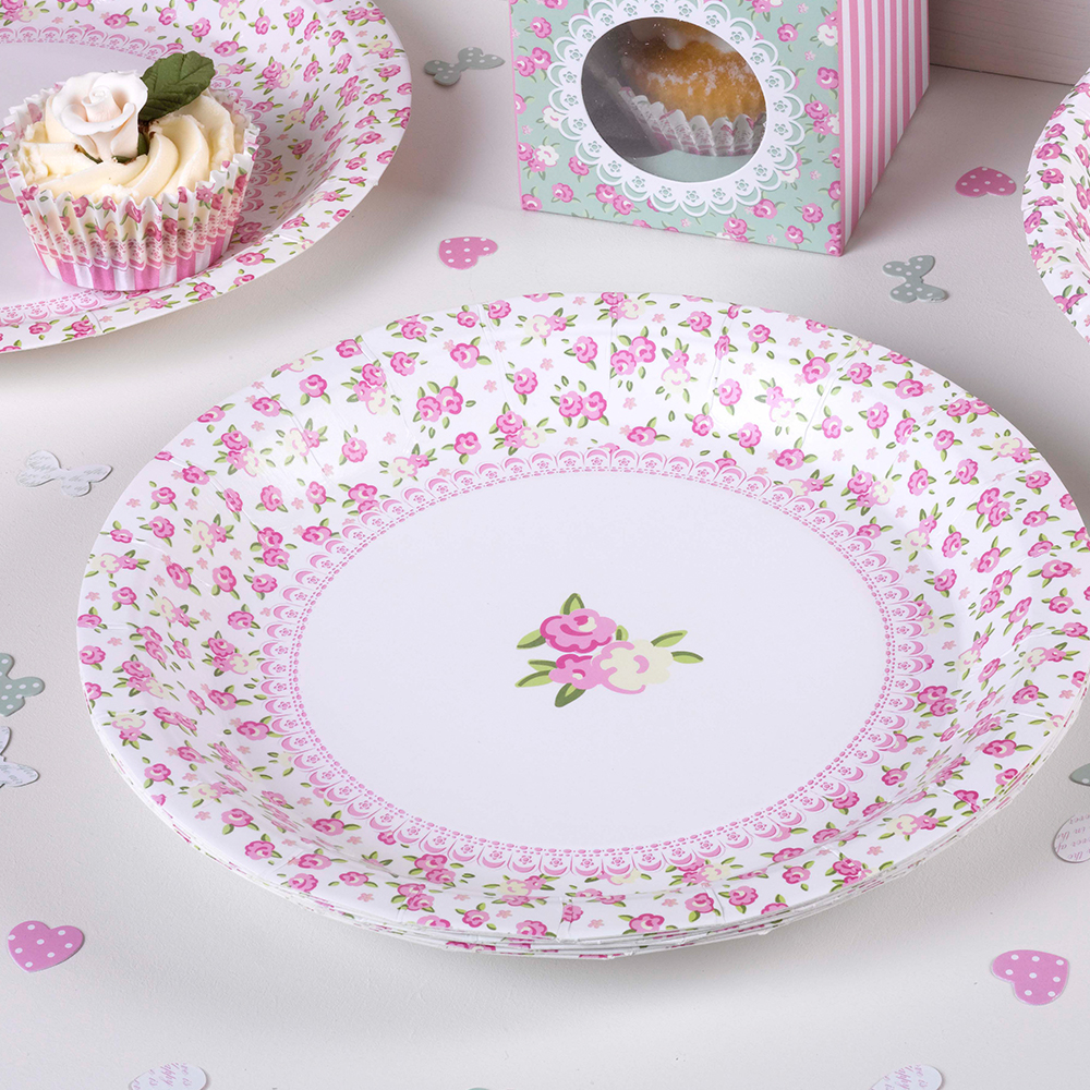 Partygeschirr "Frills & Spills" Pappteller (8 Stück) SALE