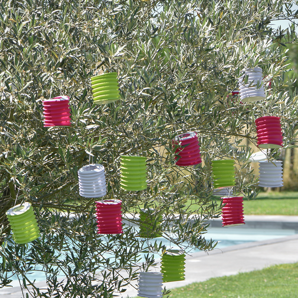 Laternen Ø 10 x 18 cm 2 Stück schwarz