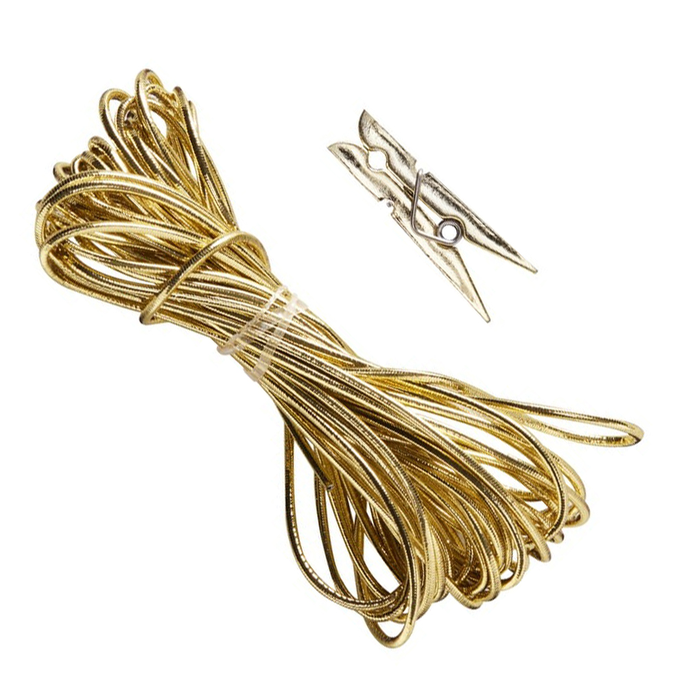 Dekoklammer "Red & Gold" (30 Stück) ABVERKAUF