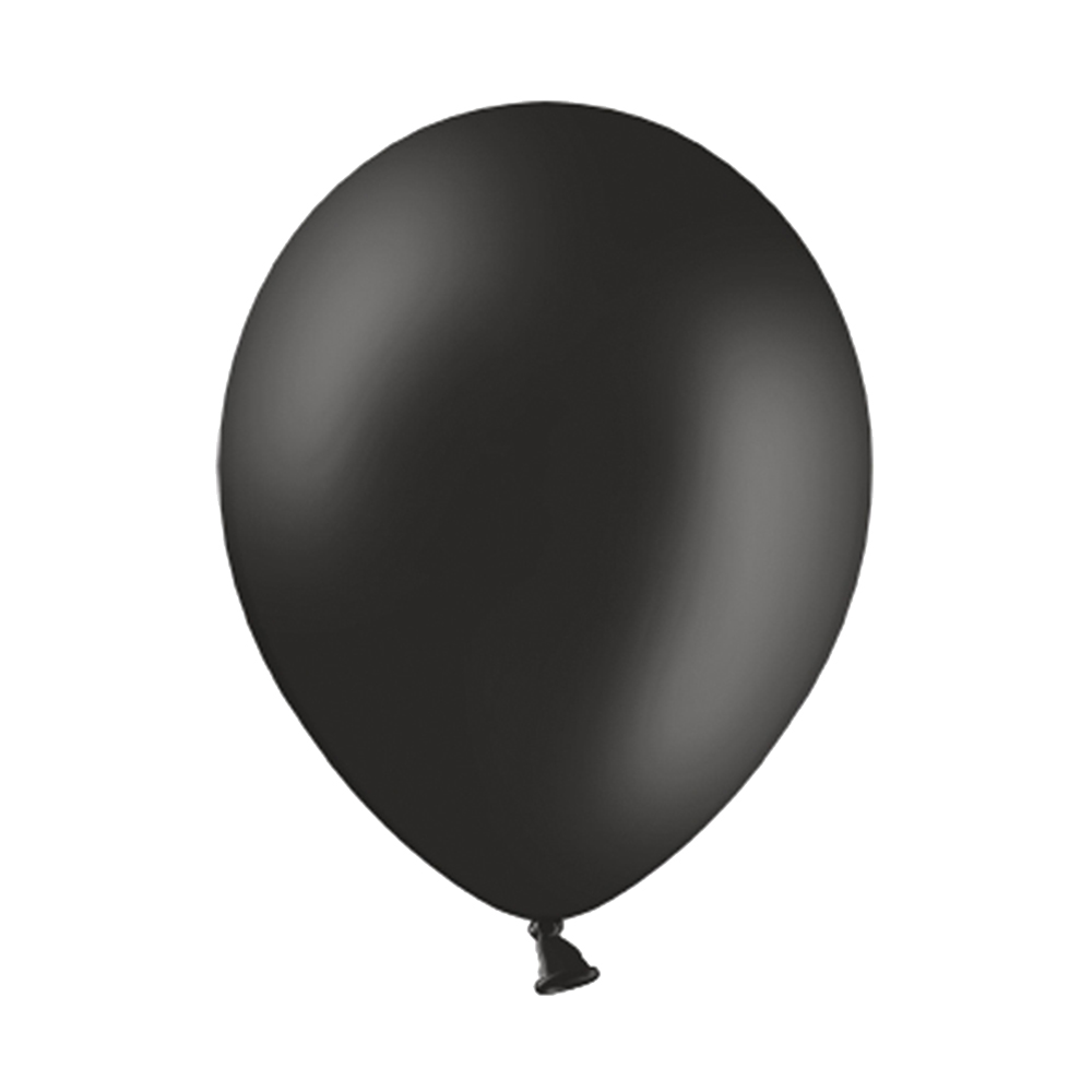 Latexballons "Pastell" Ø 23 cm (50 Stück) schwarz