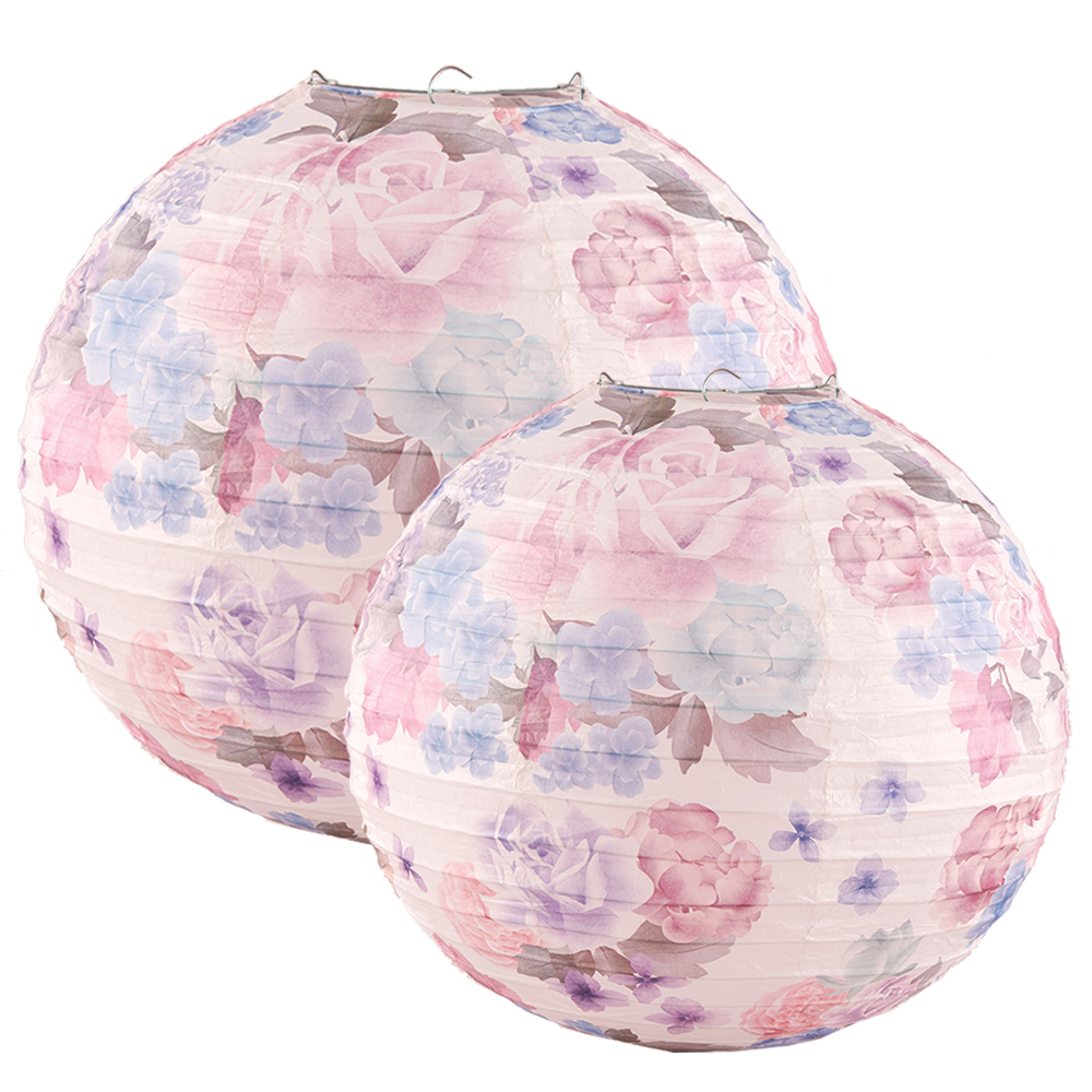 Laterne Vintage Floral (40,5 cm)
